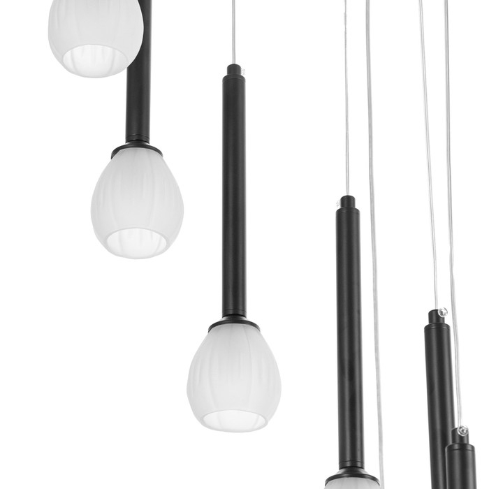 Светильник "Жаклин" 9х3Вт G4 Черный 30х30х180см