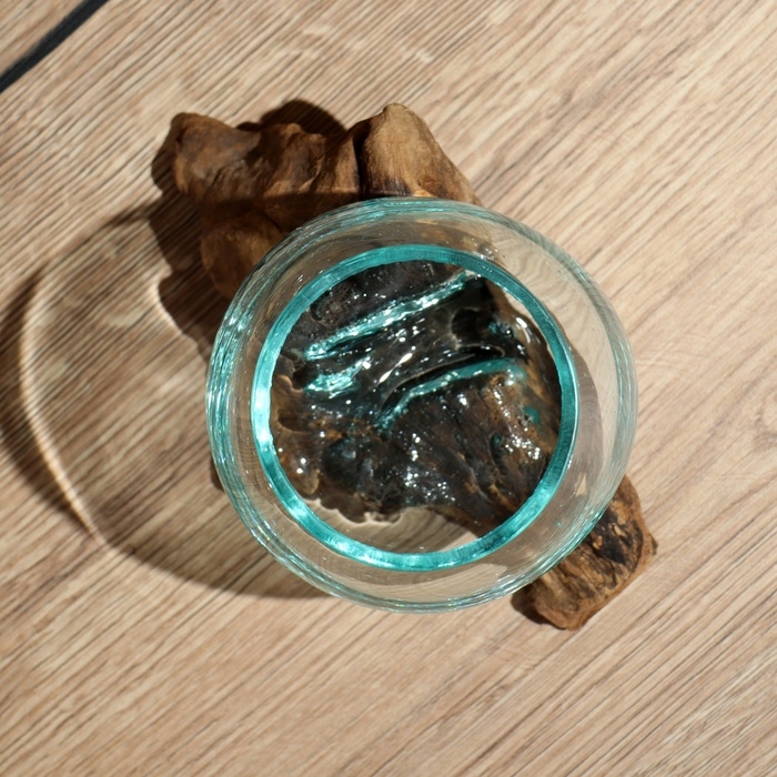 Вазон на коряге "Очарование" 12х10х10 см