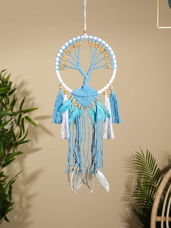 Ловец снов "Голубое дерево" 22х60 см.