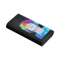 Ластик, термопластичная резина, 46&times;25&times;9 мм, черный с дизайном, МИКС