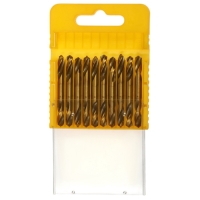 Набор двусторонних сверл по металлу ТУНДРА, HSS-Tin, 5 х 50 мм, 10 шт.