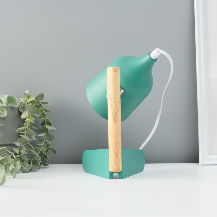 Лампа настольная "Престиж" 1х40Вт Е27 зеленый 13х12х24см