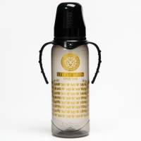 Бутылочка для кормления &laquo;Little lion&raquo;, классическое горло, с ручками, 250 мл., от 0 мес., Золотая коллекция