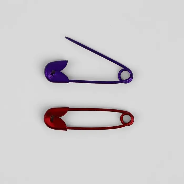 Булавки английские, 19 мм, 50 шт., разноцветные