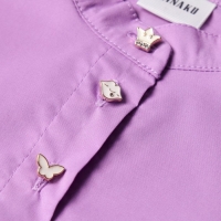 Платье для девочки MINAKU: Cotton collection цвет сиреневый, р-р 116 Платье для девочки MINAKU: Cotton collection цвет сиреневый, р-р 116