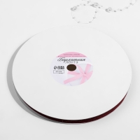 Лента бархатная, с золотым люрексом, 10 мм, 18 &plusmn; 1 м, цвет бордовый №46