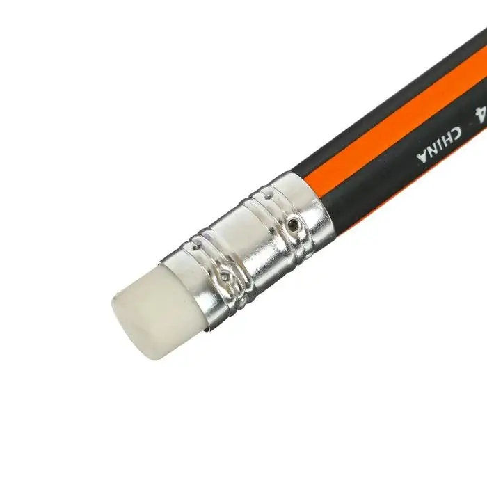 Карандаш чернографитный Maped Black Peps HB, трёхгранный, с ластиком