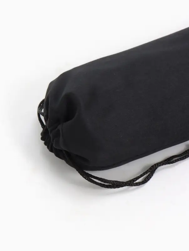 Чехол для очков на затяжке, длина 17.5 см, плотность 230 г/м&sup2;, чёрный