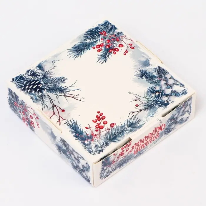 Подарочная коробка сборная с окном &laquo;Загадай желание&raquo;, 10&times;10&times;3 см