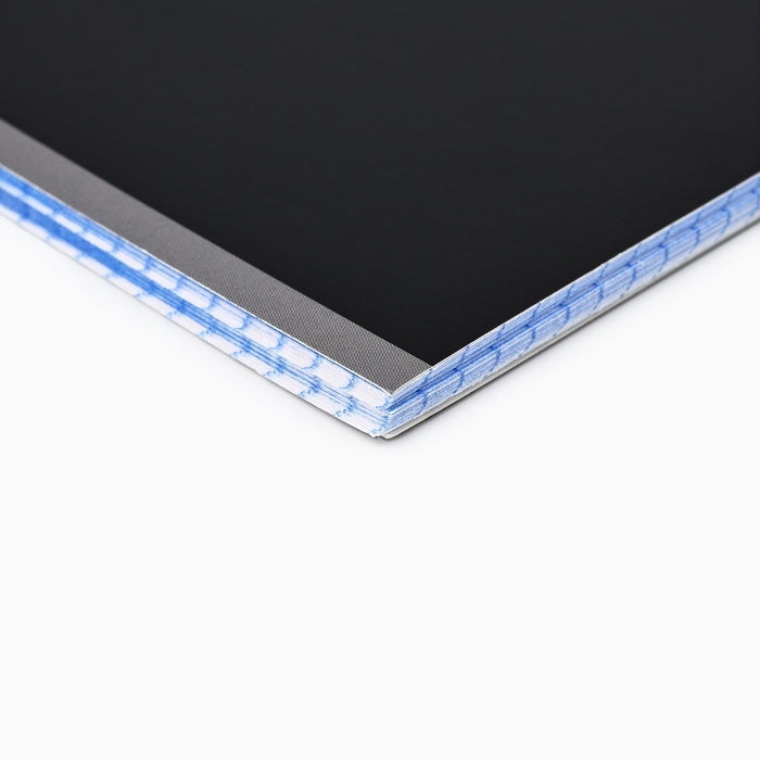 Тетрадь А5, 48 л на спирали, внутренний блок №1 МИКС &laquo;Черный фон. Фразы&raquo;