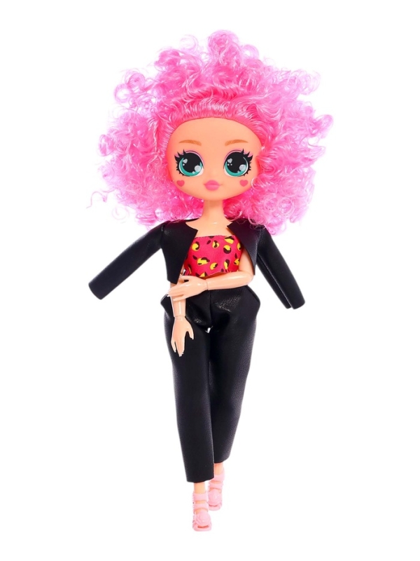 Кукла &laquo;Кудряшка Рина&raquo;, шарниры в руках, розовый