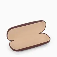 Футляр для очков Июнь2503, 16*5,8*3 см, хлопушка, коричневый