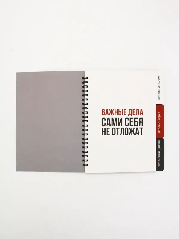 Планинг с разделителями, мягкая обложка А5, 50 л "Несделанные дела"