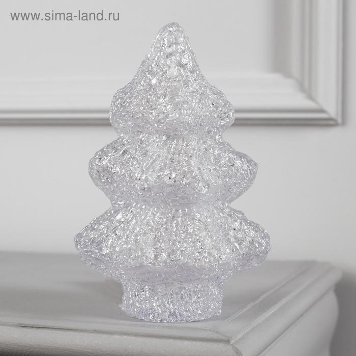 Светодиодная фигура &laquo;Ёлочка&raquo; 7 &times; 21 &times; 7 см, акрил, 20 LED, батарейки ААх2 (не в комплекте), свечение мульти (RGB)