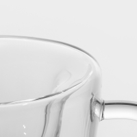 Кружка стеклянная с двойными стенками Magistro &laquo;Сердце&raquo;, 150 мл, 11&times;8&times;7,5 см