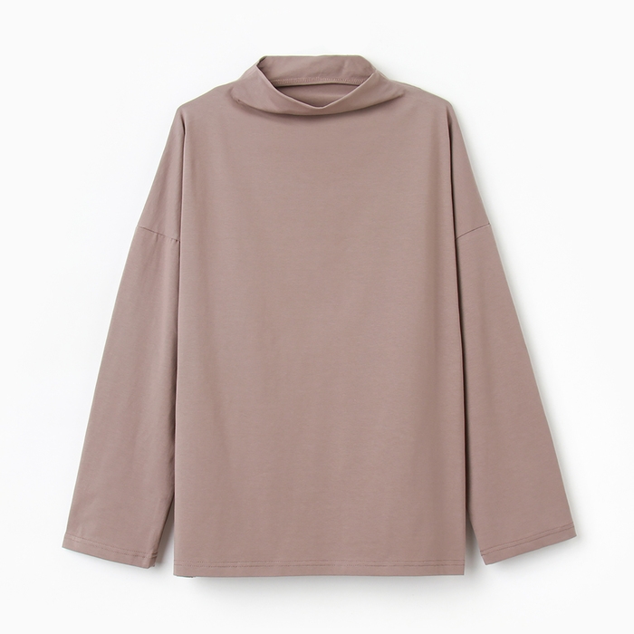 Лонгслив женский MINAKU: Casual Collection цвет шоколад, р-р 46