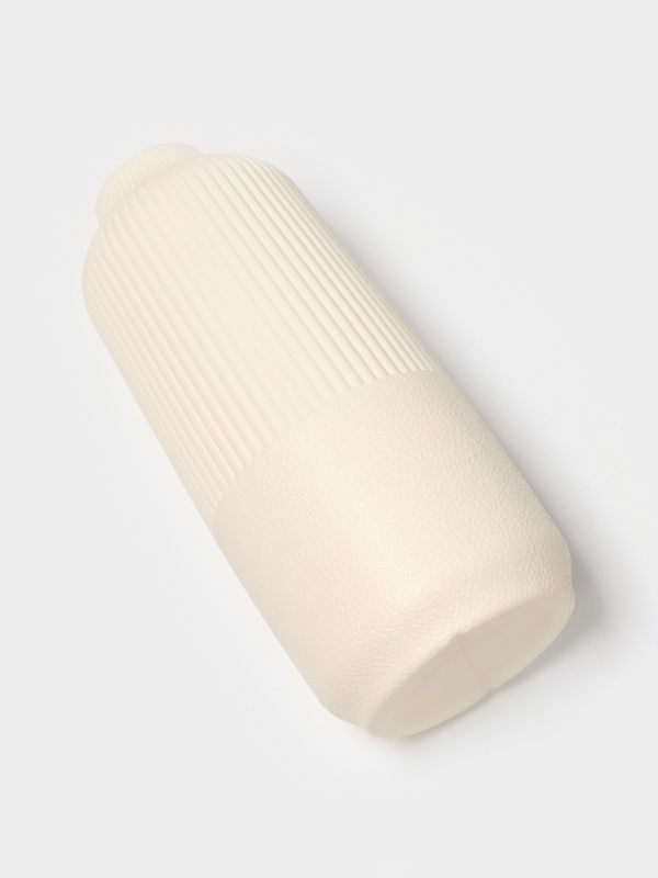 Ваза для цветов, пластик, 9.5×4×25 см, белый Ваза для цветов, пластик, 9.5×4×25 см, белый