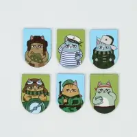 Закладки магнитные для книг, 6 шт "С 23 февраля"