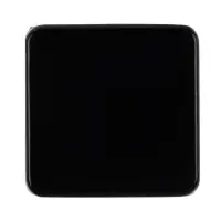 Квадратный шильдик на резинку Direct, черный