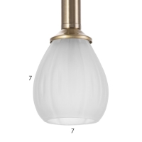 Светильник "Жаклин" 3х3Вт G4 Белый 30х30х180см