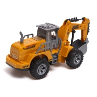 Экскаватор инерционный &laquo;Стройтехника&raquo;, световые эффекты, подвижные детали, цвет жёлтый