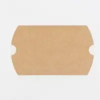 Коробка складная, подушка, крафт,  15 х 11 х 3 см,