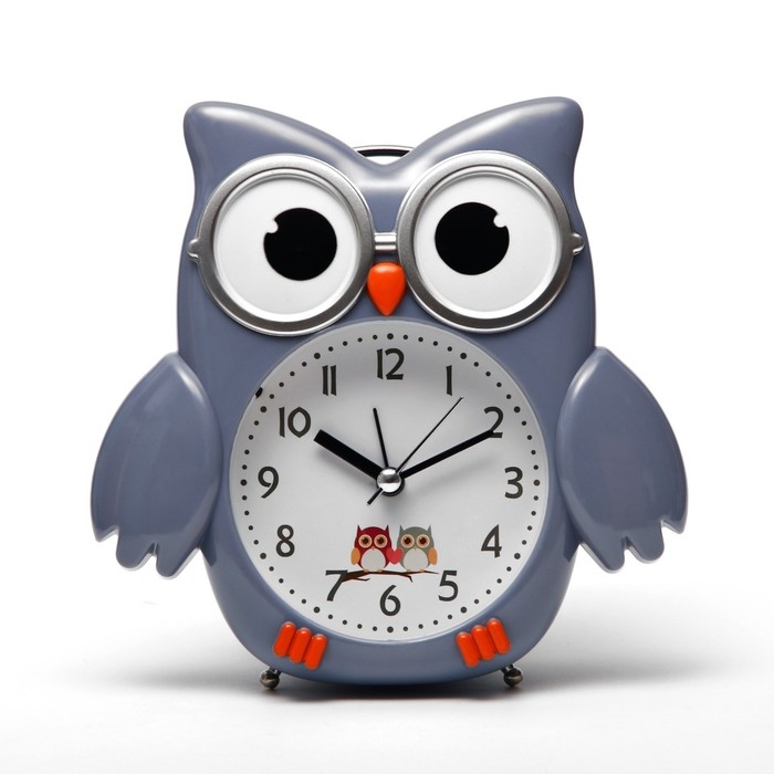 Часы настольные будильник детский &laquo;Сова&raquo;, 14&times;5&times;14 см