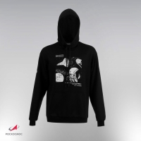 Толстовка с капюшоном РОСКОСМОС х ONLYTOP, р. L, цвет чёрный Толстовка с капюшоном РОСКОСМОС х ONLYTOP, р. L, цвет чёрный