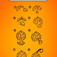 Пазл-брелок "Игра в баскетбол", 24 детали Пазл-брелок "Игра в баскетбол", 24 детали