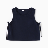 Блузка для девочки, MINAKU, тёмно-синяя, рост 152 см