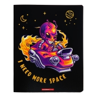 Тетрадь 48 листов в клетку "Гуманоид", обложка мелованный картон, выборочный УФ-лак, конгреф, МИКС