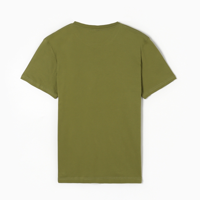 Футболка мужская, цвет хаки, размер 50