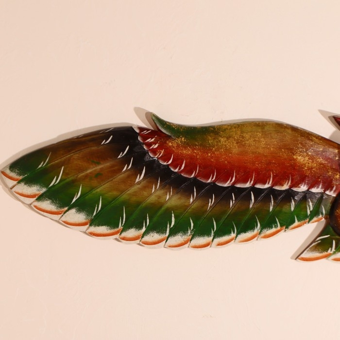 Настенное панно "Сова в полёте" 100х18,5х3 см