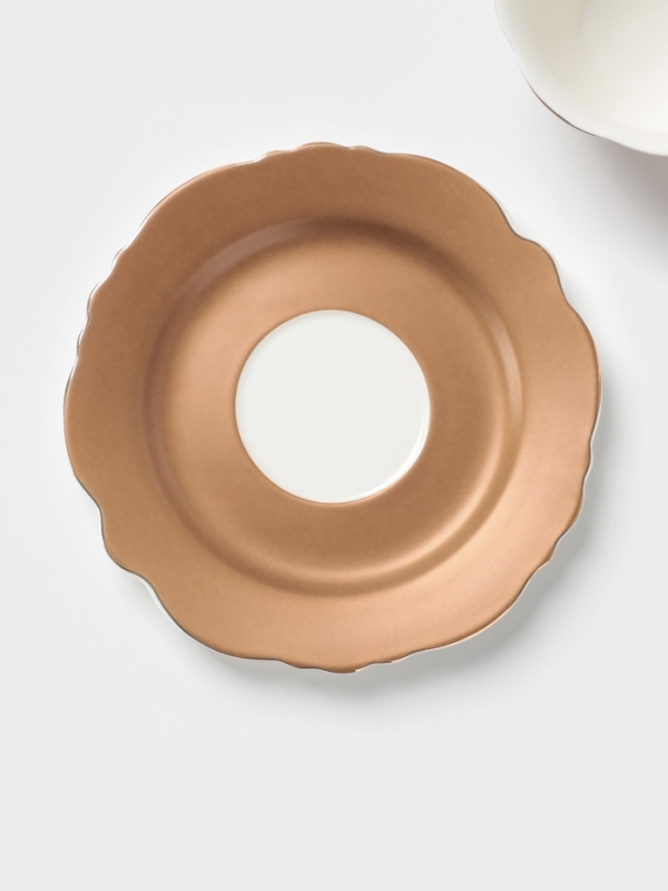 Чайная пара 220 мл WY  "Pink O'hara", бежевый