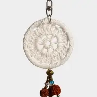 Брелок "Ловец снов" 19 см, цв. белый