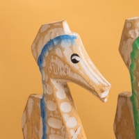 Сувенир &laquo;Морские коньки&raquo;, 25&times;15&times;21 см, дерево, разноцветный