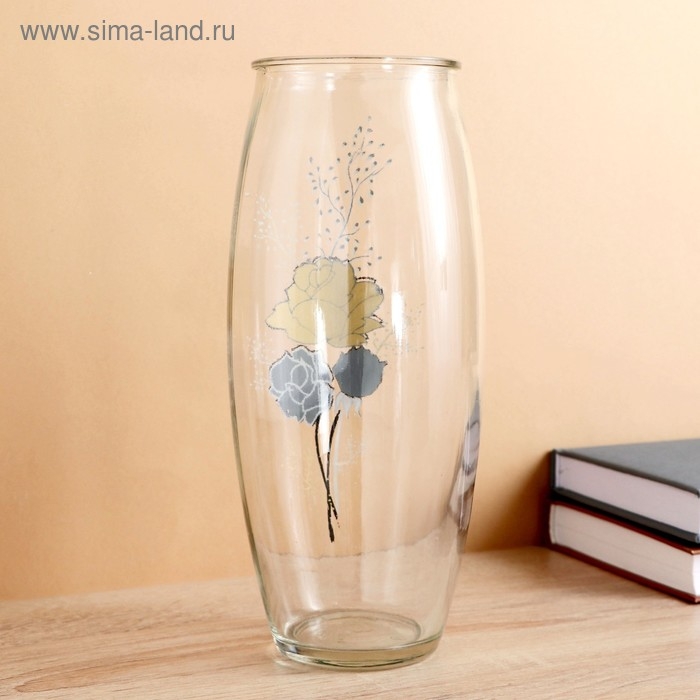 Ваза "Роза" на проз.стекле, d-7см 10х23 см
