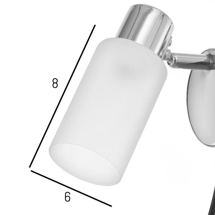 Бра с проводом 59385/1 E14 40Вт хром 15х8х13 см