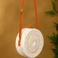 Сумка плетеная ротанг "Единорог", 15х6х60 см