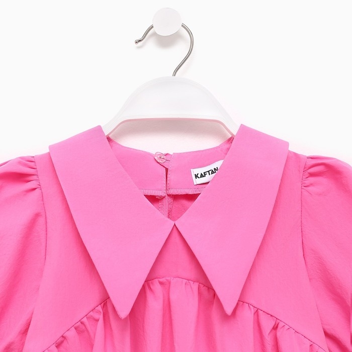 Платье детское с воротником KAFTAN, размер 30 (98-104 см), цвет ярко-розовый Платье детское с воротником KAFTAN, размер 30 (98-104 см), цвет ярко-розовый