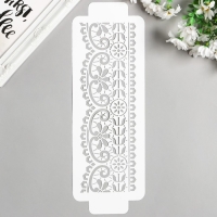 Пластиковый трафарет-бордюр для творчества &laquo;Узор&raquo;, шаблон, 11&times;32 см