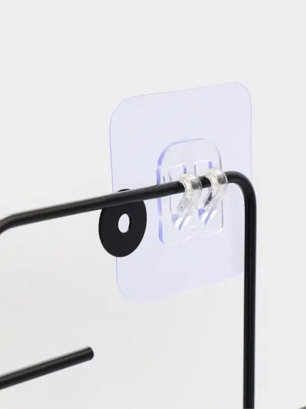 Полка для ванной угловая 4-х ярусная, 20.5&times;20.5&times;72 см, чёрная