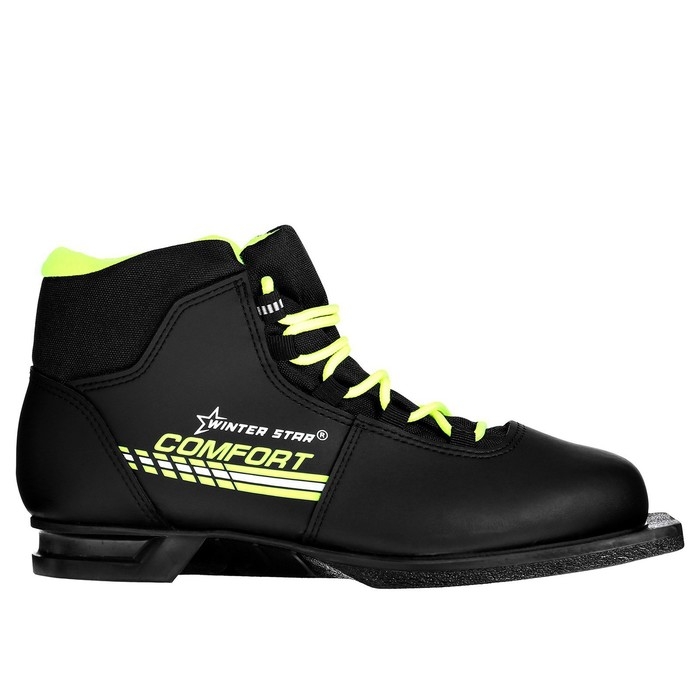 Ботинки лыжные Winter Star comfort, NN75, р. 42, цвет чёрный/неон