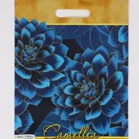 Пакет "Камелия, полиэтиленовый с вырубной ручкой 30х40 см, 60 мкм