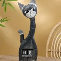 Календарь настольный &laquo;Кошечка&raquo;, 15&times;5&times;53 см, дерево