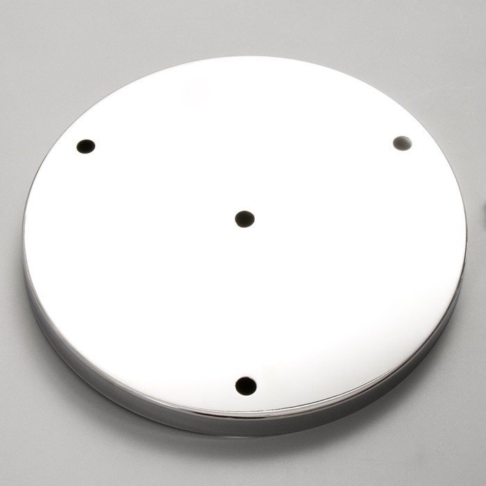 Основание для светильника "Круг-3" хром 23,5х23,5х2см