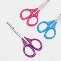 Ножницы, безопасные, прямые, 9 см, МИКС