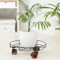 Подставка для цветов на колёсиках Доляна, 34×34×10 см, цвет чёрный Подставка для цветов на колёсиках Доляна, 34×34×10 см, цвет чёрный