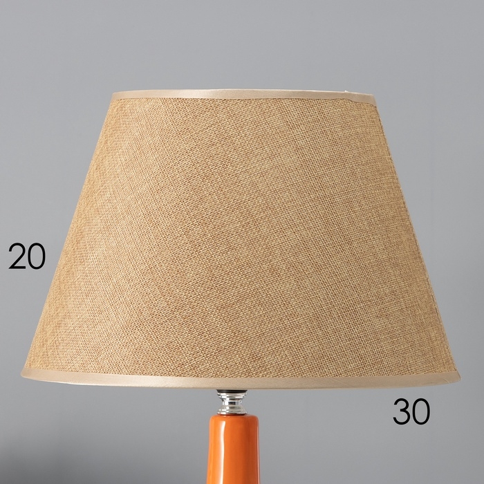 Настольная лампа с абажуром RISALUX &laquo;Аззуро&raquo;, Е27, 40 Вт, 30&times;30&times;45 см