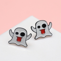 Серьги &laquo;Привидения&raquo; кривляки, цветные